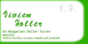 vivien holler business card